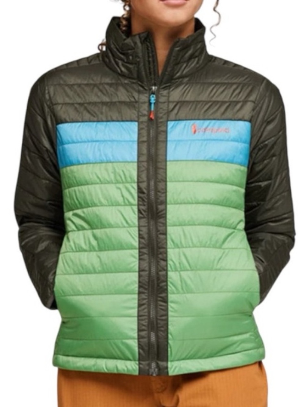 Cotopaxi Capa Insulated Puffer Jacket Green Colorblock XXS